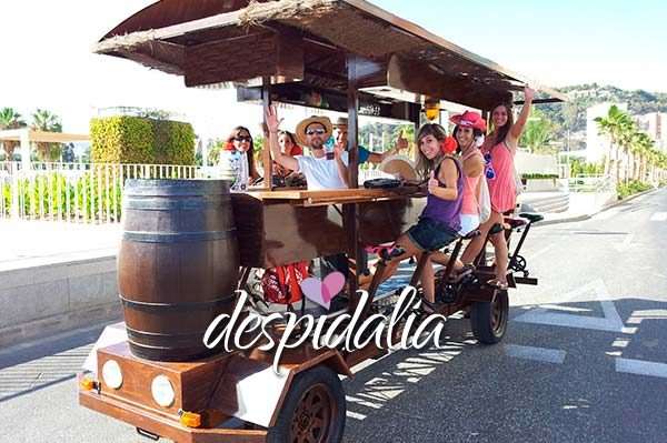 Beer bike in Barcelona Beer bike in Barcelona for hen parties, stag parties and birthdays
