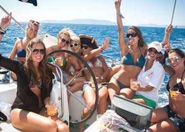 Stripper show on private sailboat