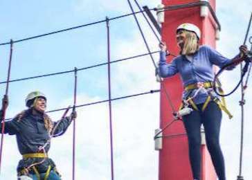 Zip lines barcelona stag hen dos